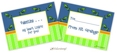Valentine's Day Exchange Cards by Little Lamb Designs (Frog) Valentine's Day Exchange Cards by Little Lamb Designs (Frog)